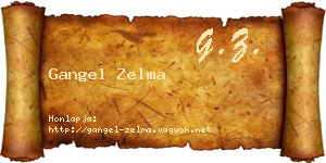 Gangel Zelma névjegykártya